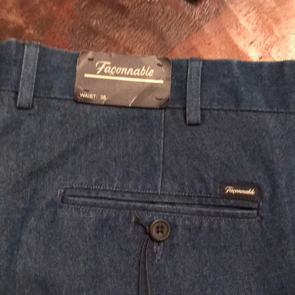Faconnable Denim Pant Size 38 NWT